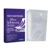 Tiras blanqueadoras de dientes transfronterizas, 7 pares, empaque neutro, elimina las manchas amarillas y blanquea los dientes