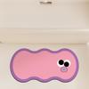 Alfombra de baño de color dopamina de secado rápido absorbente para el piso baño alfombra de puerta de baño decoración de casa de alquiler alfombra antideslizante