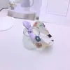 Diadema elegante de estilo alto craneal para mujer, nueva diadema con tarjetas de pelo prensado, mechones de pelo, banda para el pelo con borde ancho, cueva para la cabeza, 2024