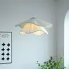 Lustre Vintage de Sala de Jantar Cor Creme Estilo Francês, Sala de Estar, Quarto, Pousada, Balcão de Bar, Iluminação Criativa Minimalista de Tecido de Alta Qualidade