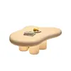 Mesa de centro em formato de nuvem para sala de estar, adequada para espaços pequenos, cor creme, design único, mesa de chá simples moderna criativa tendência