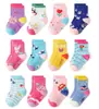 BÁSICOS PARA NIÑOS Calcetines de algodón nuevos con dibujos animados para niños de Amazon, calcetines antideslizantes para el suelo, calcetines de media pantorrilla para bebé, calcetines para niñas