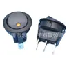 Redondo con interruptor basculante iluminado 3 pines 2 velocidades Luz LED blanca 12V 24V 220V luz de ojo de gato interruptor de barco