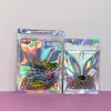 Bolsa con cierre ziplock Yin y Yang de colores, bolsa sellada para joyería, bolsa translúcida de hueso arcoíris, bolsa de plástico brillante, bolsa holográfica