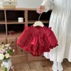 Vestido de Princesa Coreano Estilo 2026 Primavera/Otoño para Bebés, Cien Días/Primer Cumpleaños para Niñas, Vestido Mameluco de Malla, Conjunto de Una Pieza