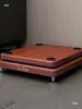 Bandeja para Altavoz Soporte de Audio Estantería Pies para Subwoofer Soporte Altavoces de Cine en Casa de Pie Tablero de Absorción de Choques de Doble Capa