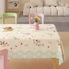 Mantel Minimalista Impermeable a Prueba de Aceite Lavable Rectangular Resistente al Calor Cubierta para Mesa de Comedor Estilo Ins Cubierta para Mesa de Café de PVC