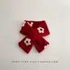Bufanda Roja de Año Nuevo para Bebé Otoño e Invierno Gruesa Cálida Tejida para Cuello para Hombres Mujeres y Niños Bufanda de Cuello a Prueba de Viento Navideña