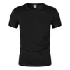 Moda Casual de Verano para Hombre Malla Cuello Redondo Manga Corta Transpirable Uniforme de Baloncesto Color Sólido Camiseta Ligera Color Sólido Camiseta Deportiva