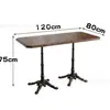 Mesa y Sillas de Comedor Estilo Mid-Century Americano, Sillas de Comedor Francesas, Mesa y Sillas de Cafetería Retro, un Juego Completo de Mesas y Sillas de Comedor Comerciales