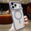 Adecuado para Funda Magnética para iPhone 17, Funda Protectora Transparente Acrílica 16E para Apple 15Pro, XS Tacto de Piel Simple