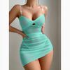 Uniforme de Malla Transparente Simple y Sexy Europeo y Americano Transfronterizo Tentación Pura Pasión Perla Sexy Tirantes Lencería 6 Colores