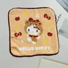 15*15 toalla cuadrada pequeña de algodón de dibujos animados toalla pequeña para bebé guardería babero pudín Yugui KT Xiao Mao