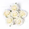 Cabezas de Flores de Rosa Simuladas para Decoraciones de Boda, Flores Artificiales para Accesorios del Cabello, Materiales DIY para Ropa, de Alta Gama y Realistas