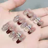 Nai Zi Uñas Negras Hechas a Mano Edición de Año Nuevo Danza del León Año Cruzado D031 Ojo de Gato Pintado a Mano Puro Estética de Deseo Puro