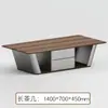 Sofá y Mesa de Centro Sencillos para Recepción de Oficina, Set para Reuniones y Negociaciones, Sofá de Oficina de Tres Plazas y Mesa de Centro
