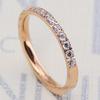 Anillo Sencillo Personalizado de Diamantes Completos Japonés y Coreano 2025 Anillo de Pareja Anillo de Circonia para Mujer de Acero Inoxidable Anillo de Cola Fabricante Venta al por Mayor