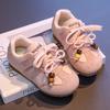 Zapatos de Entrenamiento Moral para Niños 2025 Primavera y Otoño Nuevo Estilo Coreano Nuevos Zapatos Deportivos para Niñas Zapatillas Gentry de Suela Blanda para Niños