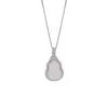 Source de plata Plata de ley S925 nuevo collar de calabaza de calcedonia blanca china cadena para la clavícula con colgante Fu Lu de temperamento de marea nacional para mujer