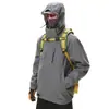 Jaqueta Camuflada Três em Um Feminina Conjunto de Duas Peças com Lã Removível Masculina Roupas de Montanhismo Corta-Vento Impermeável para Exterior Jaqueta de Trabalho