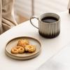 Taza de Café de Cerámica, Taza Retro Estilo Japonés para Desayuno, Taza de Leche, Taza de Cerámica Rústica, Superventas Transfronteriza, Venta Directa de Fábrica, Retro de Lujo Ligero
