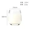 Porta Huevos de Vidrio Transparente Simple Siete Colores Estilo Ins Hogareño Gama Alta Accesible Lujo Taza de Agua Taza de Jugo Taza de Leche
