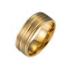 Anillo de acero de titanio esmerilado para hombre, transfronterizo de Amazon, fábrica de joyería de moda simple europea y americana, joyería al por mayor