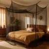 Venda Direta da Fábrica Mosquiteiro para Estudante Cama Bunk Anti-Mosquito Tenda Quadrada Cama de Casal Sem Suporte Porta Única Criptografada com Zíper