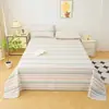 Lençóis de Cama 100% Algodão Novos, Lençóis de Cama de Tecido Grosso Tradicional, Lençóis de Cama Estampados, Tapetes Refrescantes, Lençóis de Cama Espessos Originais de Algodão Solteiro e Casal, Conjunto de Três Peças