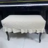 Funda de Tela de Terciopelo para Banco de Piano Cubierta Protectora a Prueba de Polvo para Piano Funda Larga para Banco Cubierta para Taburete de Maquillaje
