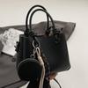 Bolsa de ombro portátil estilo coreano, moderna, simples, com estampa de lichia, para viagem, transversal, para mulheres, 2025