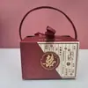 Caixa de Doces para Casamento, Caixa de Doces para Casamento, Bolsa de Presente para Casamento Chinês Dupla Felicidade Caixa de Embalagem com Impressão UV, Caixa de Presente de Lembrança com Fivela de Casamento