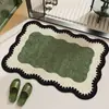 Venta Caliente Transfronteriza Estilo Vintage Francés Barro de Diatomeas Alfombrilla de Baño para Piso Alfombrilla para Pies Absorbente de Agua Secado Rápido Antideslizante para Inodoro Ducha