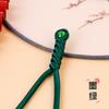 Botão Cheongsam Botão Retro Chinês Cauda Longa Borla Contas de Jade Fivela Trançada de Um Personagem Estilo Nacional Acessórios de Botão Fanciable para Mulheres