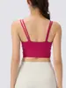 Camiseta de tirantes doble para yoga para mujer, diseño de una sola pieza sin costuras, con sensación de segunda piel, realzando y embelleciendo la espalda, sujetador deportivo para Pilates y fitness