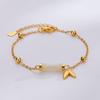 Pulsera Imitación Cobre Jade Hetian Suerte Nuevo Estilo Chino Estilo Corte Elegante Jaspe Esmeralda Hebilla