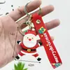 Llavero Navideño Transfronterizo Colgante Caja Sorpresa Papá Noel Muñeco de Nieve Árbol de Navidad Llavero Navideño Colgante Pequeño