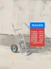 Carretilla de mano de alta resistencia, carrito de empuje y arrastre, remolque, carrito de transporte de dos ruedas