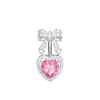 Piercing de Ombligo Personalizado de Nuevo Estilo Transfronterizo con Circonita Microincrustada, Anillo de Ombligo con Forma de Corazón de Moda Joyería para Piercing Corporal