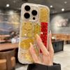 Adecuado para Funda de Teléfono Apple 17 Pro Max, Nueva Funda Transparente Anti-Caídas de Alto Nivel con Lámina Dorada del Dios de la Riqueza para iPhone 16 15