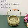 Cesta de Bambu Artesanal, Cesta Redonda para Frutas, Cesta de Casamento, Bandeja para Preparo de Chá, Bandeja de Chá Artística de Hotel, Cesta Multicamadas para Hot Pot