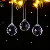 Decoraciones navideñas atmosféricas, montaje de escena para escaparate, iluminación de árbol de Navidad vintage, colgantes de bola de cristal, adornos colgantes esféricos