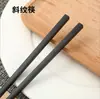 Palillos Japoneses Vajilla Coreana Antideslizantes Resistentes a Altas Temperaturas Simples Negros Cocina Japonesa Palillos Palillos de Aleación Venta al por Mayor