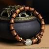 Sándalo Verde Palo de Rosa Sándalo Púrpura Nudo de Bambú Anillo Luminoso para Correr de Noche Pulsera de Mujer Cuentas de Ábaco Pequeño Círculo Único Pulsera de Estilo Étnico