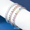 Comercio Exterior Venta Caliente Pulsera Clásica de Burbujas Pequeñas con Piedras Preciosas de Colores Pulsera de los Deseos Galvanizado con Oro Real Fabricante Pulsera al por Mayor
