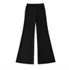 Calça Jeans Casual Retrô Americana de Cintura Baixa Micro Flare Feminina 2026 Nova Azul Marinho Fluida Emagrecedora Versátil Comprimento Total Wide-Leg