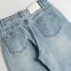 Direto do fabricante: Novos jeans casuais boyfriend vintage azul claro com painéis de bolso feitos de algodão Lyocell