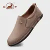 Zapatos de Primera Capa de Piel de Vaca para Hombre Gong Yang 26 Otoño/Invierno Nuevos Versátiles Casuales de Cuero Suela Ligera Suave Mocasines de Negocios para el Trabajo