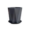 Maceta de resina de plástico de alto valor de color para sala de estar, de gran diámetro, para plantas verdes, engrosada, con forma de ave del paraíso, con sentido avanzado, maceta de diamante.