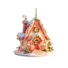 Adornos de Perro Pastor Mascota Papá Noel Árbol de Navidad Acrílico Decoración Plana Conmemorativa Regalo Navideño Xianghong